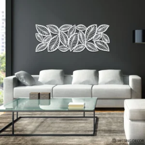 Dekoracja na Ścianę, Drewniany Ażurowy Panel Dekoracyjny EARL GREY 120x45 cm