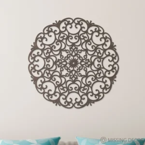 Dekoracja na Ścianę, Drewniany Ażurowy Panel Dekoracyjny FANCY 60 cm 60x60 cm