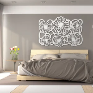 Dekoracja Na Ścianę, Obraz Ażurowy FLORESY 120x68 cm