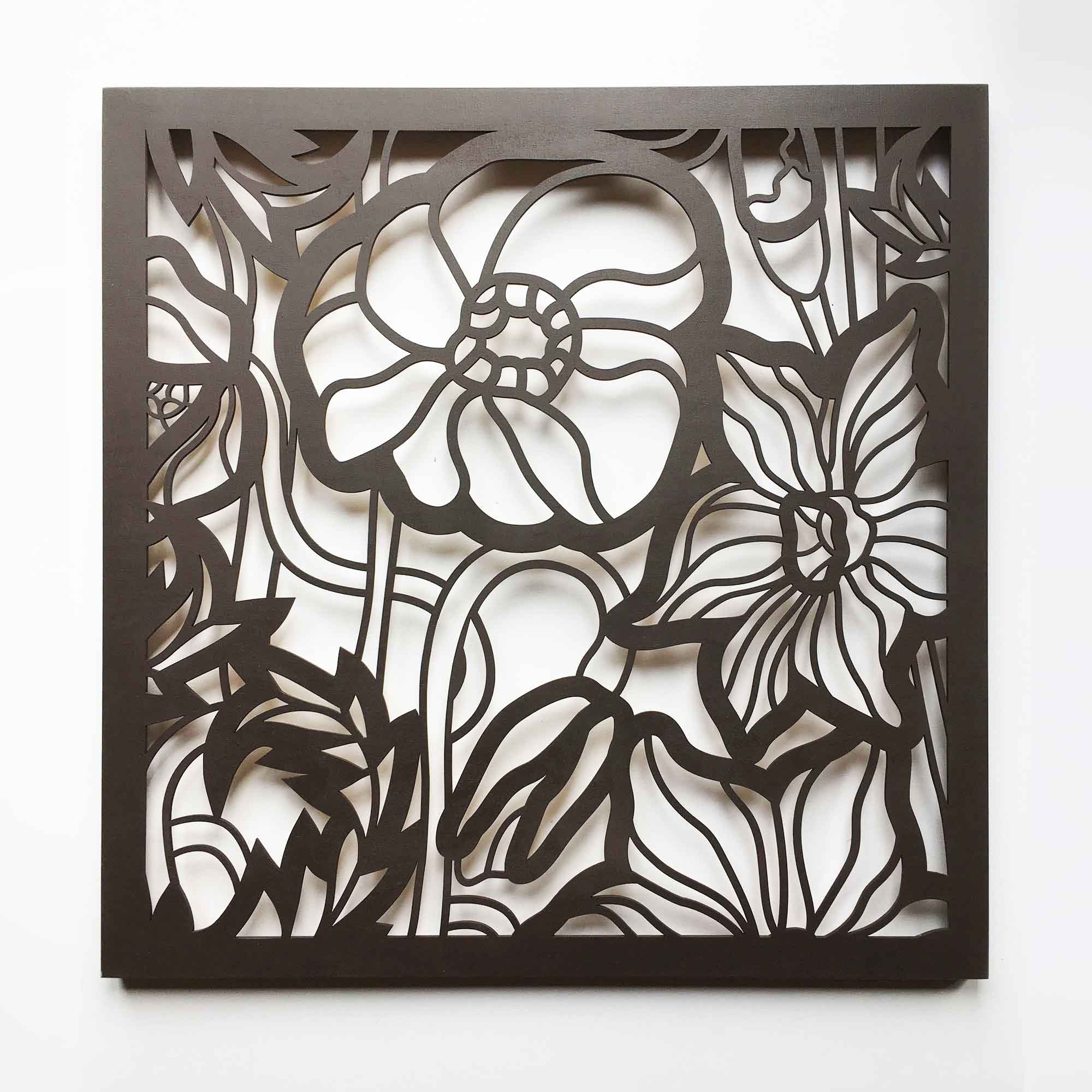Dekoracja Na Ścianę, Obraz Ażurowy GARDENIA 1 60x60 cm - obrazek 2