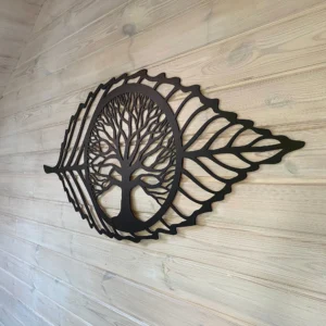Dekoracja na Ścianę, Drewniany Ażurowy Panel Dekoracyjny DRZEWO ŻYCIA 120x55 cm