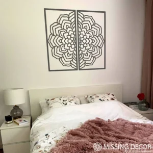 Dekoracja na Ścianę, Drewniane Ażurowe Panele Dekoracyjne MANDALA 104x100 cm