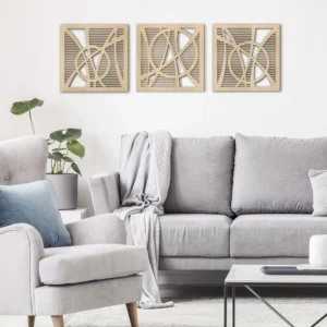 Dekoracja Na Ścianę, Tryptyk Ażurowy METRA 180 x 60cm