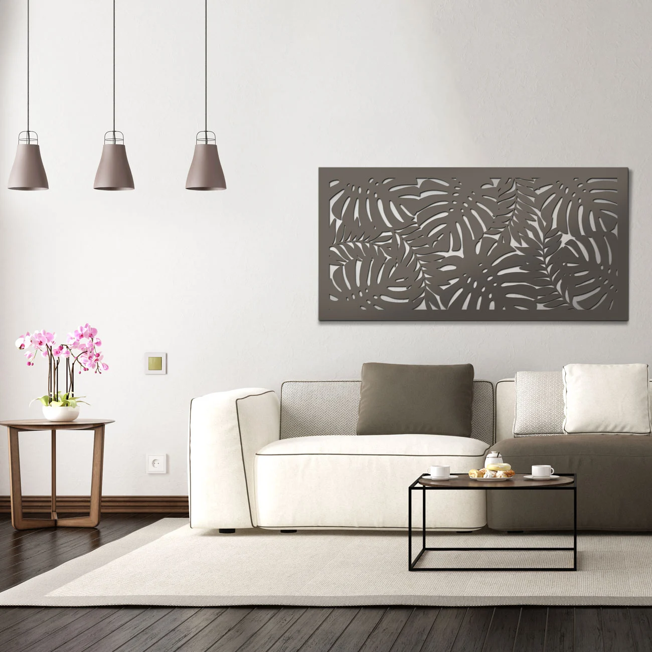 Dekoracja Na Ścianę, Obraz Ażurowy MONSTERA 120x55 cm - obrazek 3