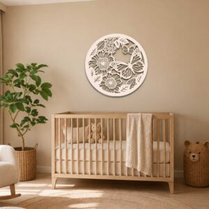 Dekoracja Na Ścianę, Obraz Ażurowy SECRET GARDEN 60 cm