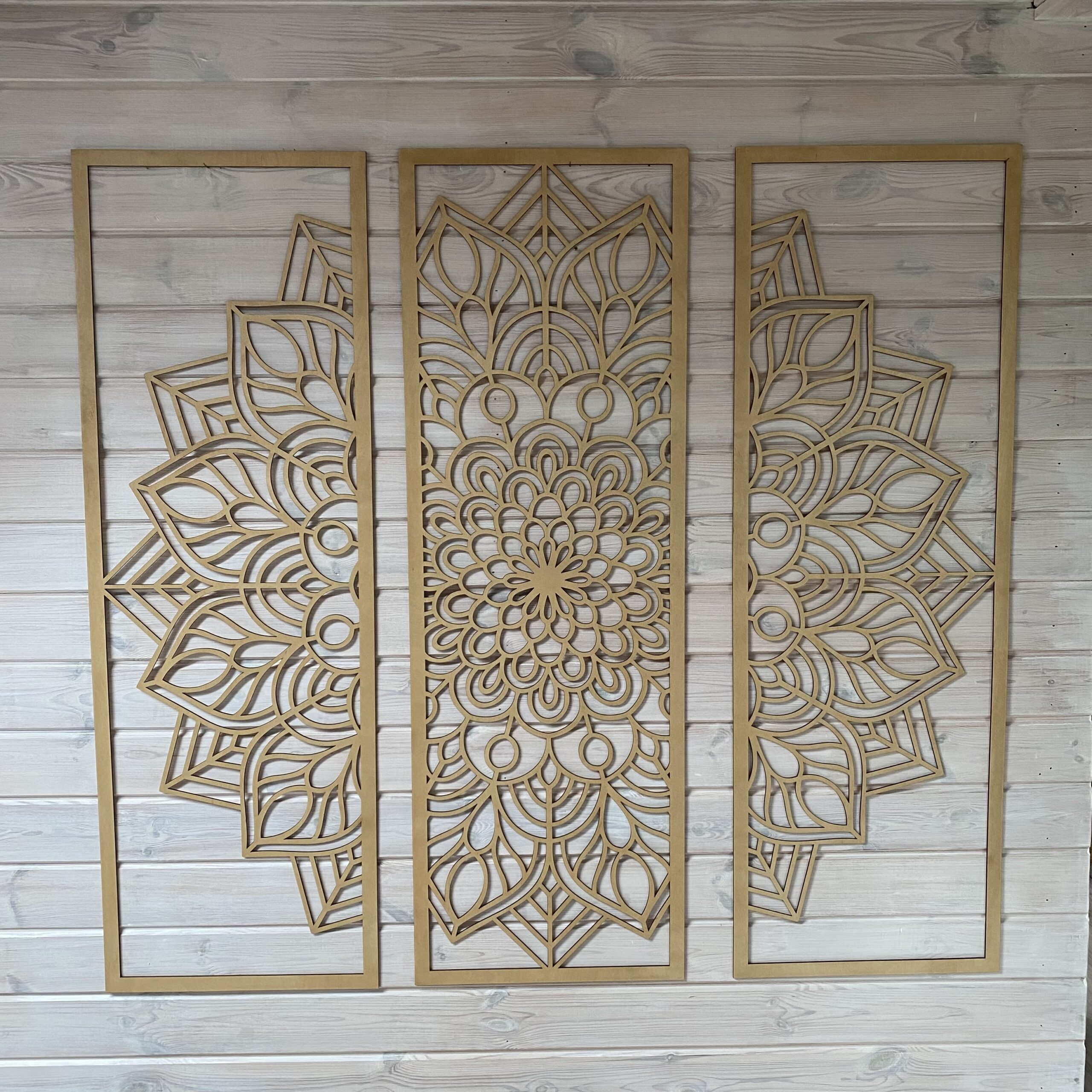 Drewniany Tryptyk Panele Ażurowe MANDALA 135 x 135cm - obrazek 7