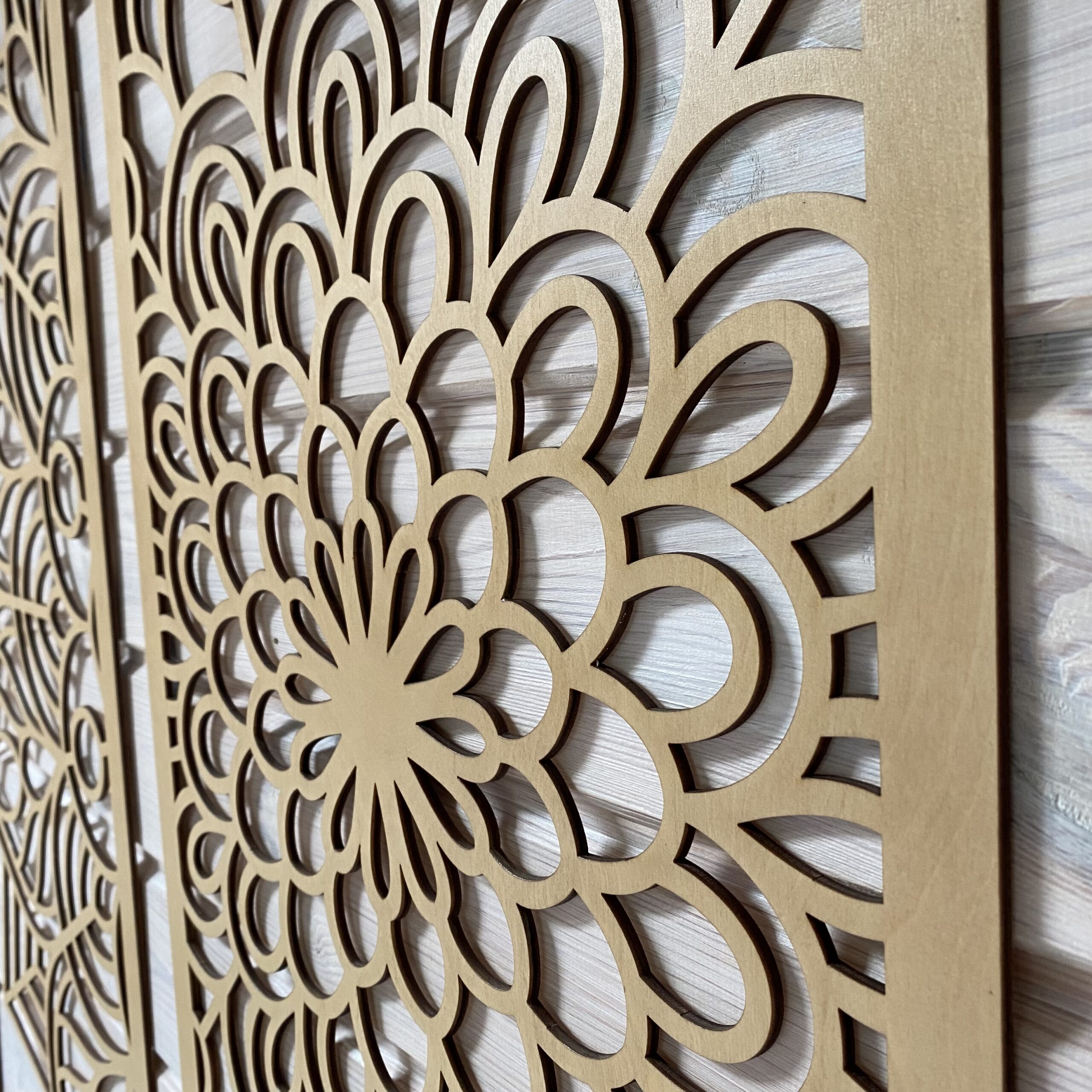 Drewniany Tryptyk Panele Ażurowe MANDALA 135 x 135cm - obrazek 8