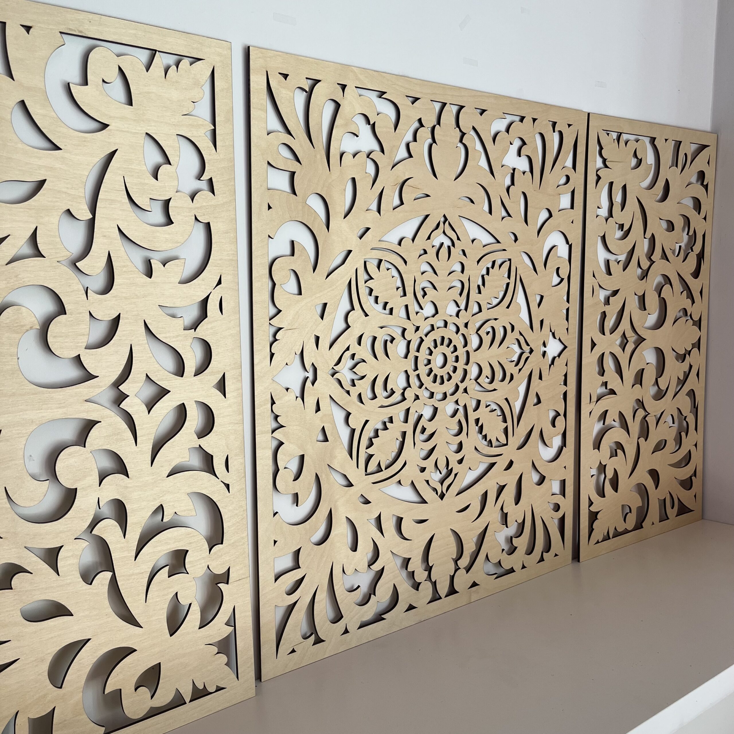 Drewniany Tryptyk BANGKOK 145×80 cm – Nowoczesna Dekoracja na Ścianę - obrazek 4