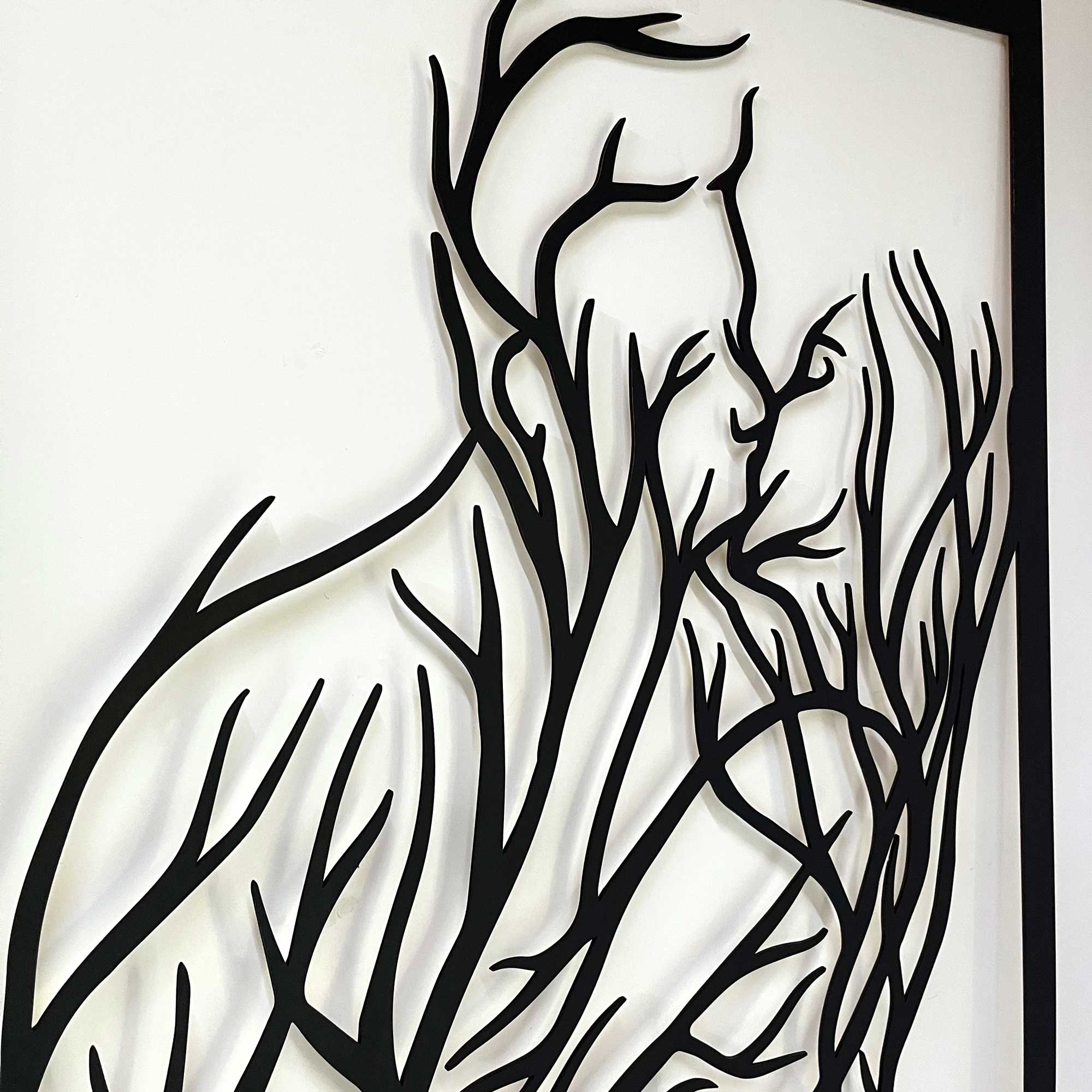 Dekoracja na Ścianę, Drewniany Ażurowy Panel Dekoracyjny KOCHANKOWIE 62x99 cm - obrazek 12
