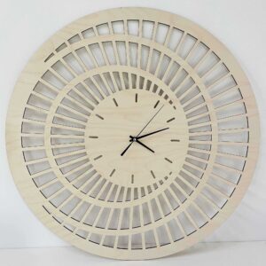 Drewniany Dekoracyjny Zegar Ścienny SPIRALA 60cm