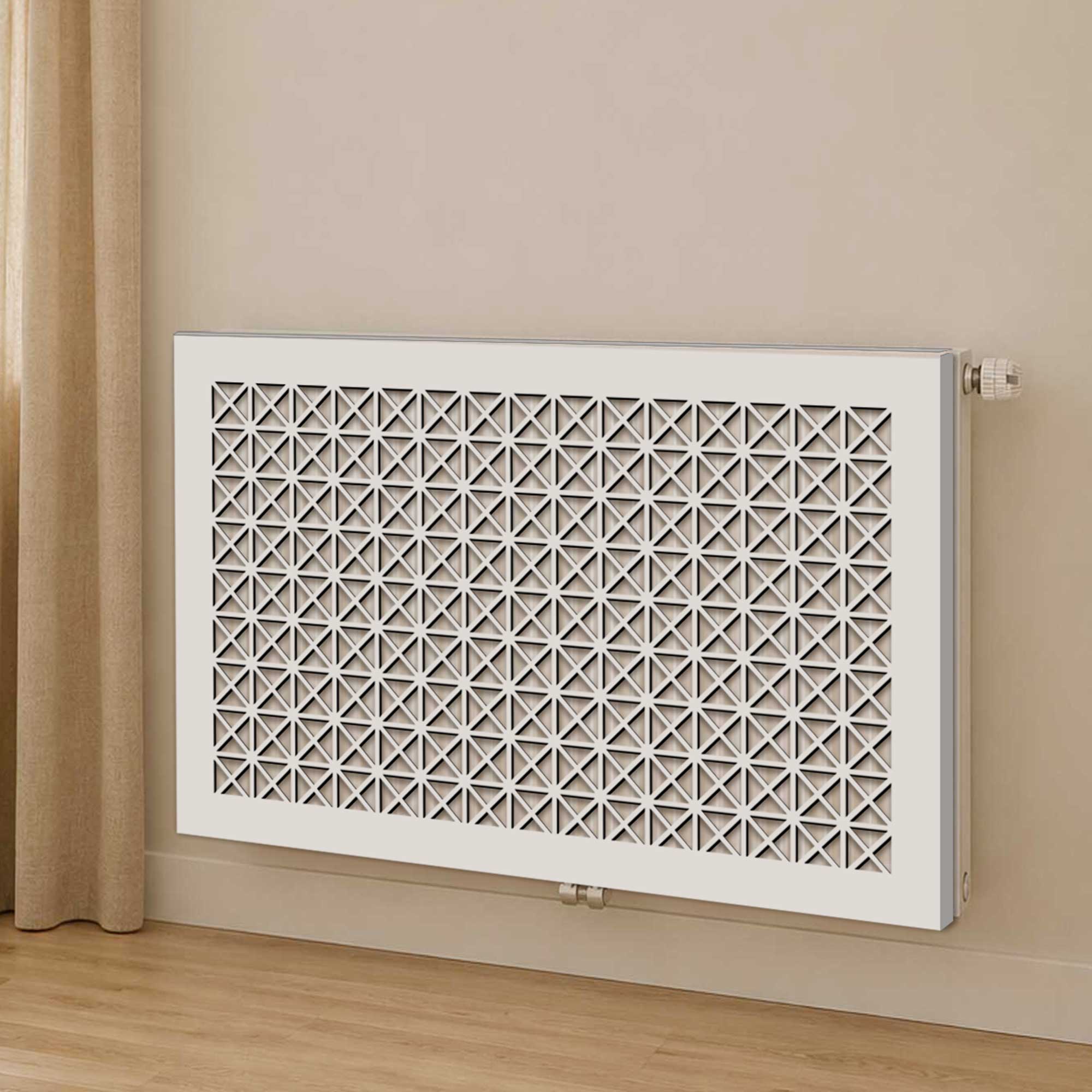 Drewniana Maskownica na Kaloryfer 90x60 cm Wzór-001 – Ażurowa Osłona Grzejnika na Ramie - obrazek 4