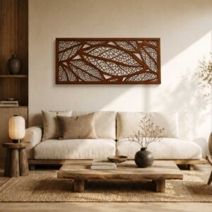 Dekoracja Na Ścianę, Obraz Ażurowy BOTANIKA 60x120 cm